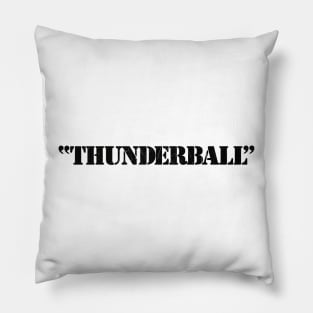 Thunderball Vintage Pillow