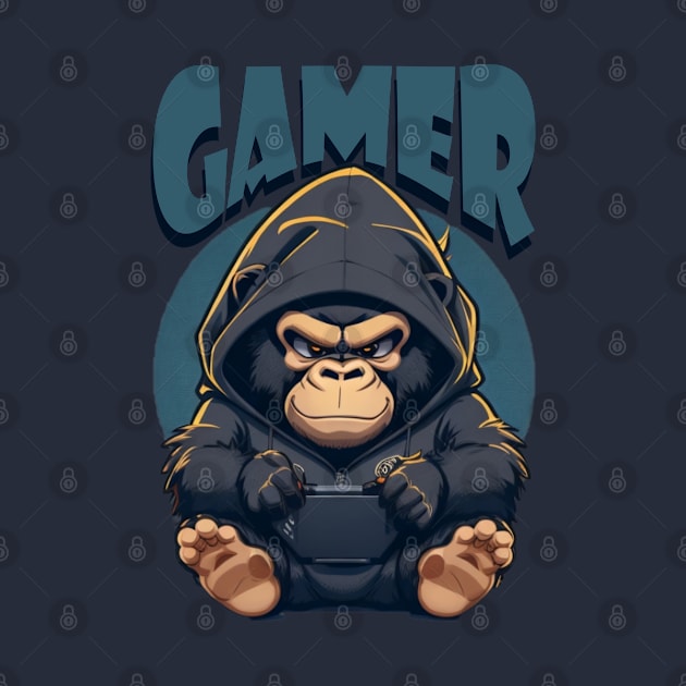 gorilla gamer by AOAOCreation