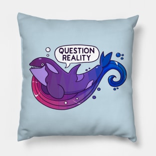 Existentiwhale: Question Reality Pillow