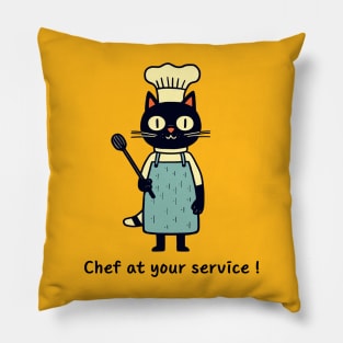 Chef at Your Service Pillow