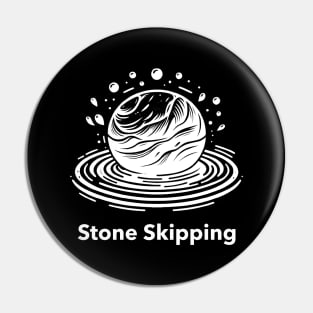 Stone Skipping Skimming Pin