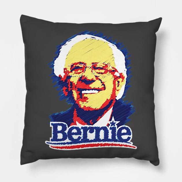 Bernie Sanders 2020 Vermont Senator Democratic Socialist graphic Pillow by nikkidawn74