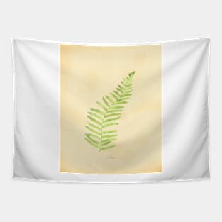 Fern, botanical watercolor painting Tapestry