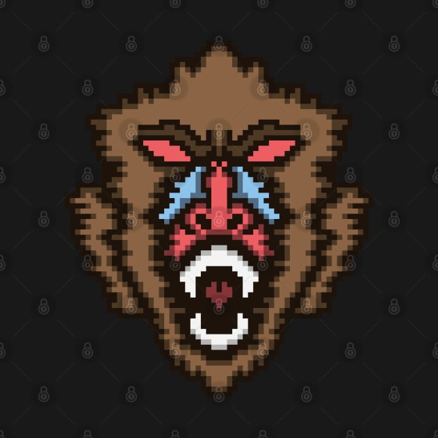 Pixel Baboon by dot.Dedi