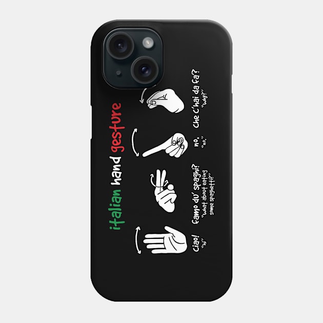 Italian Hand Gestures meaning Phone Case by Aldebaran