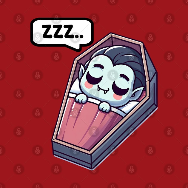 Cute Sleeping Vampire by Doodles of Darkness