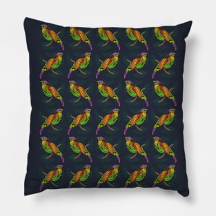 Birds Of Fortune Pillow