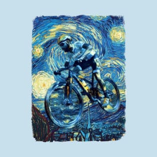 Cycle Van Gogh Style T-Shirt