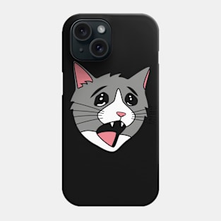 Screaming Cat Meme Phone Case