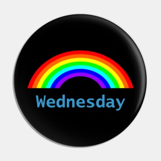 Wednesday Rainbow Pin