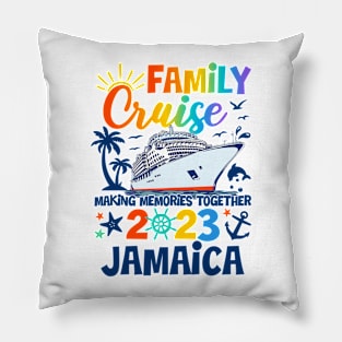 Jamaica Cruise 2023 Family Friends Group Vacation Matching Pillow