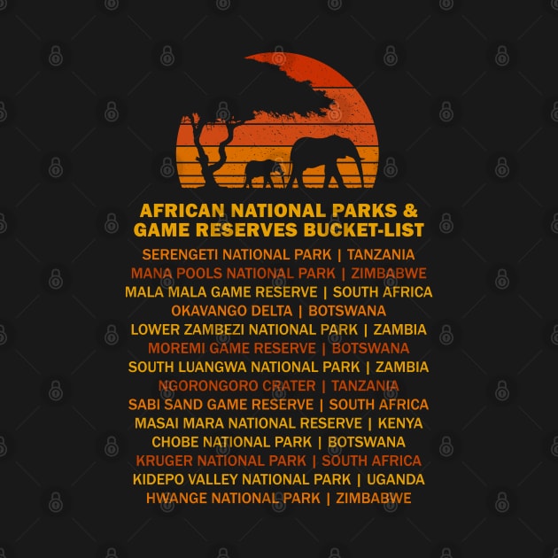 African Safari Bucket List Sunset Elephants Serengeti by BraaiNinja