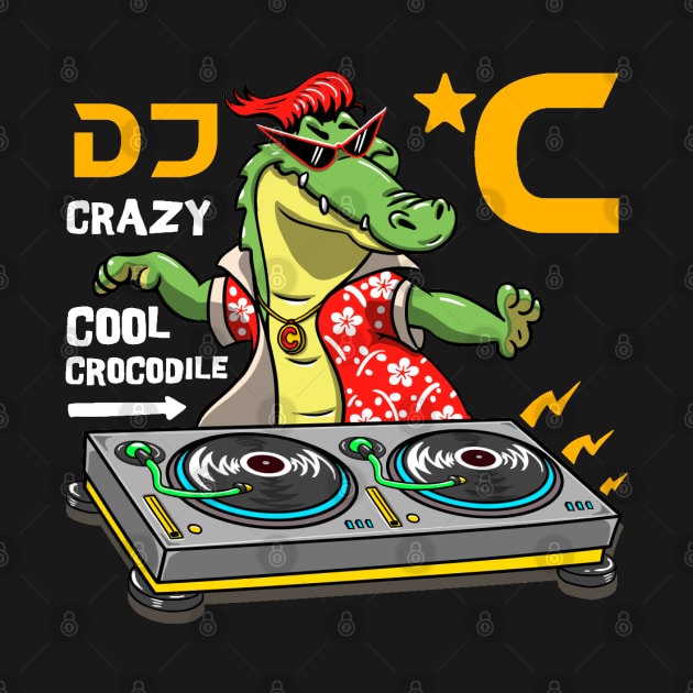 DJ Crocodile by Mako Design 