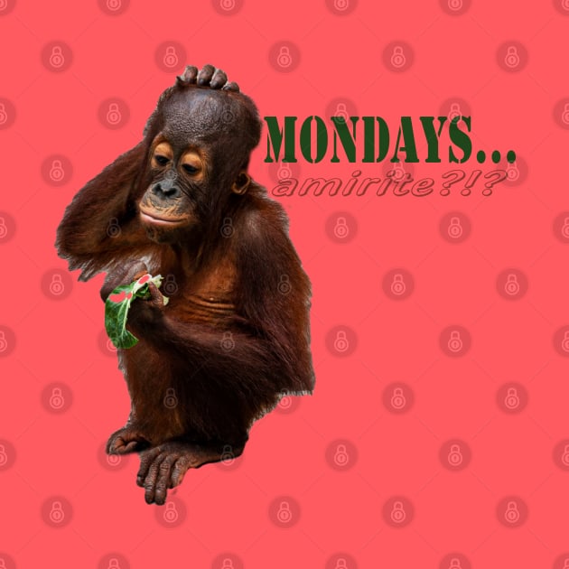 Mondays am I right by Woodys Designs