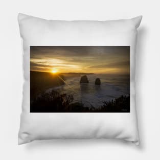 Gog and Magog from the 12 Apostles, Port Campbell National Park, Victoria, Australia. Pillow