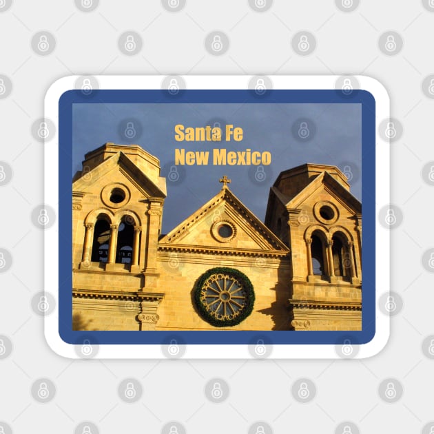 Santa Fe Cathedral Magnet by Wiley