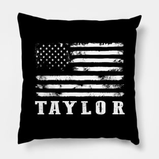 Distressed American Flag Taylor Legend Pillow