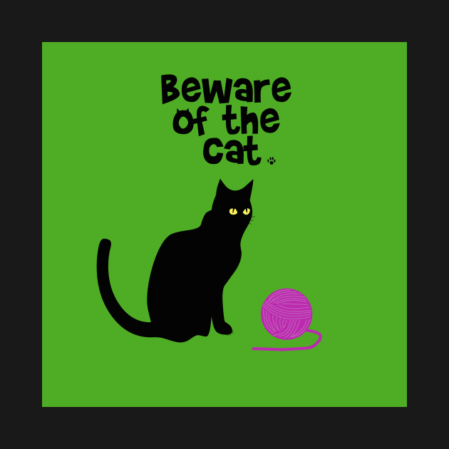 Beware of the cat by redumbrellashop