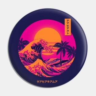 Sunset Kanagawa Pin