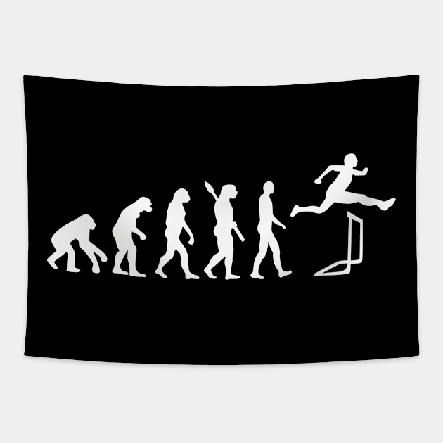 Evolution hurdles Tapestry by Designzz