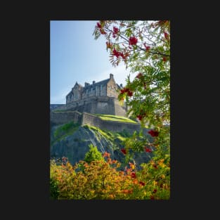 Edinburgh Castle From Princes St Gardens T-Shirt