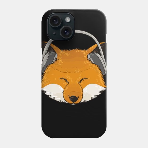 Fox And Music Phone Case by gdimido