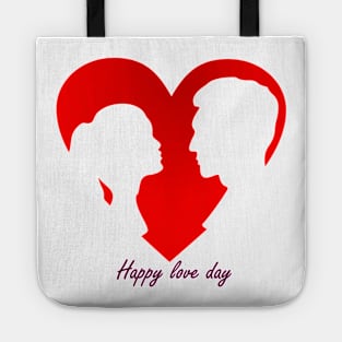 valentine's day red heart celebration Tote