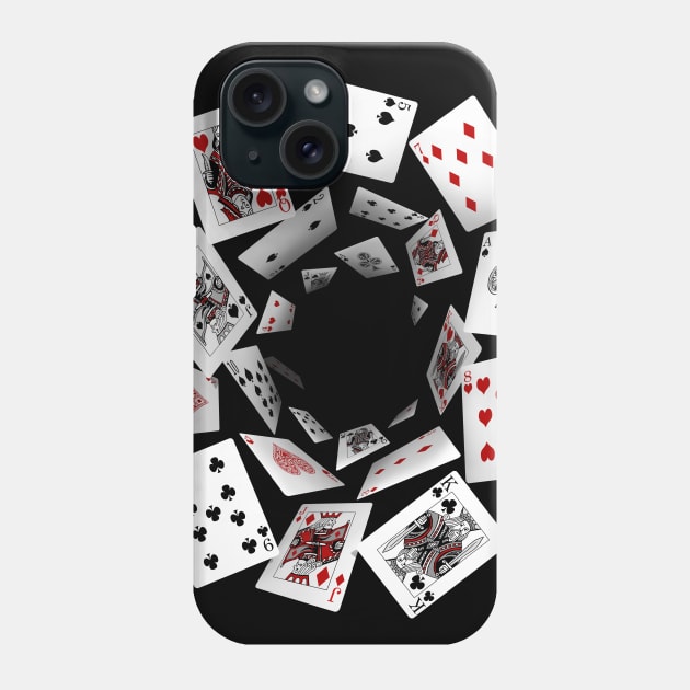 Falling Cards Phone Case by MaratusFunk