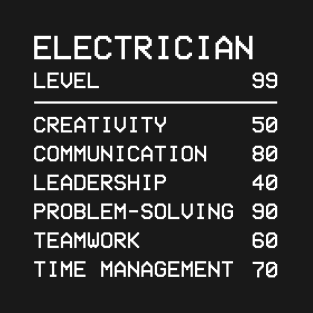 Electrician Game Stats T-Shirt