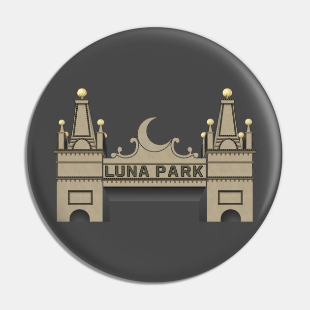 Luna Park Cleveland Mansfield Ohio Pin by carcinojen