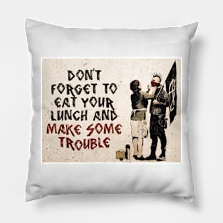 Banksy Anarchist Mom Don't Forget Your Scarf Pillow