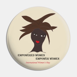 Black Women: International Womens Day Pin