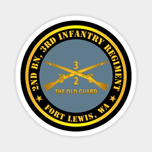 2nd Bn 3rd Infantry Regiment - Ft Lewis, WA - The Old Guard w Inf Branch Magnet