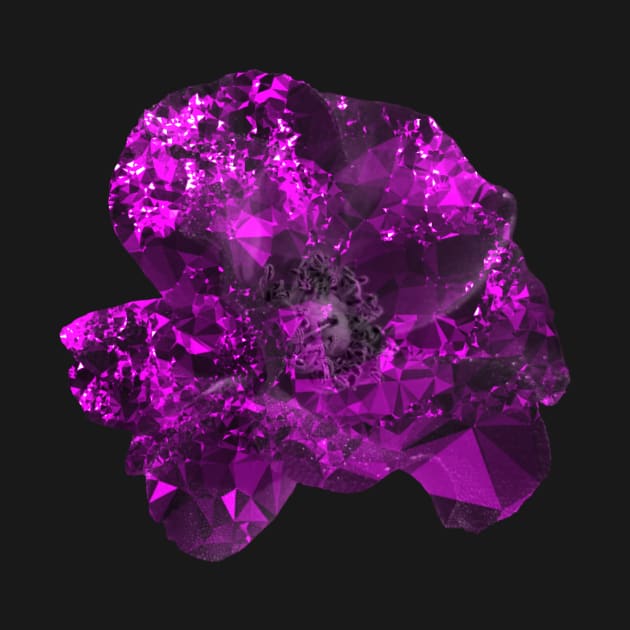 Purple crystal flower by Geomhectic