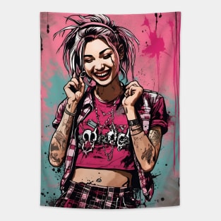 Grunge Girl Tapestry