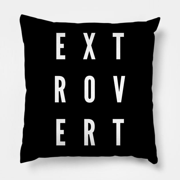 Extrovert Pillow by Nada's corner