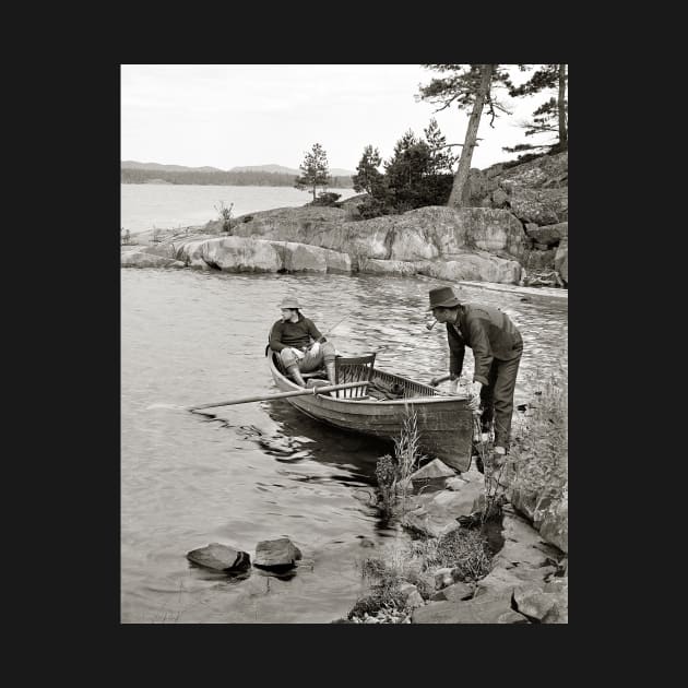 Whitefish Bay Fishing Trip, 1906. Vintage Photo by historyphoto