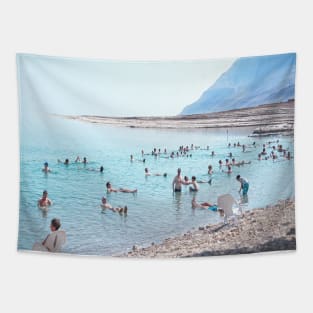 Israel, Dead Sea. Floating and Relaxing Tapestry