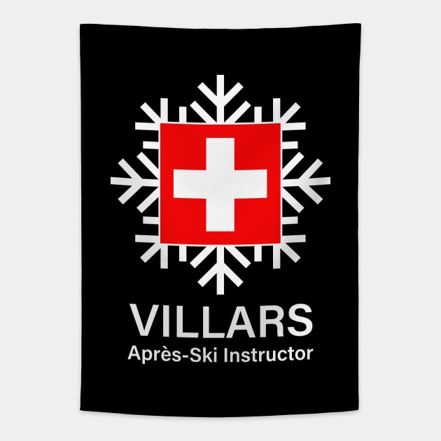 Villars Apres Ski Instructor Tapestry by AntiqueImages