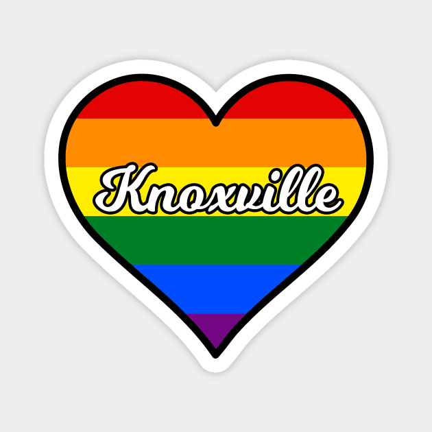 Knoxville Tennessee Gay Pride Heart Magnet by fearcity