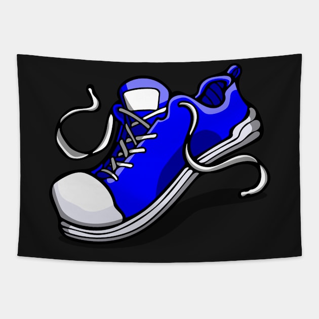 Blue Shoe *RGB Collection* Tapestry by deancoledesign