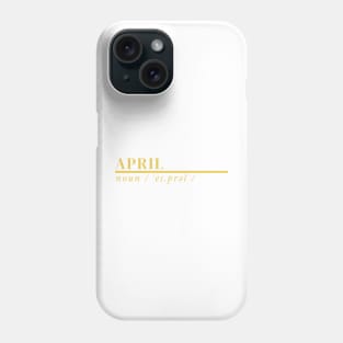 Word April Phone Case