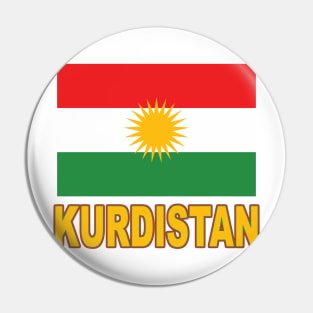 The Pride of Kurdistan - Kurdish Flag Design Pin