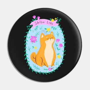 Shiba Love Pin