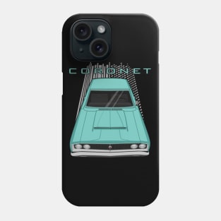 Dodge Coronet 1968 - turquoise Phone Case