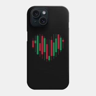 Love Trading Forex Crypto Stock Exchange Buy Sell Heart Phone Case