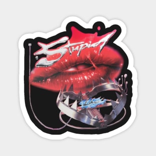 Bear trap lips sticker Magnet