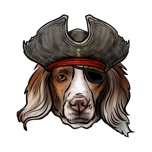 Brittany Spaniel Pirate by whyitsme