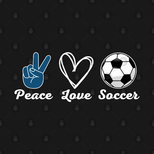 Peace Love Soccer by Illustradise