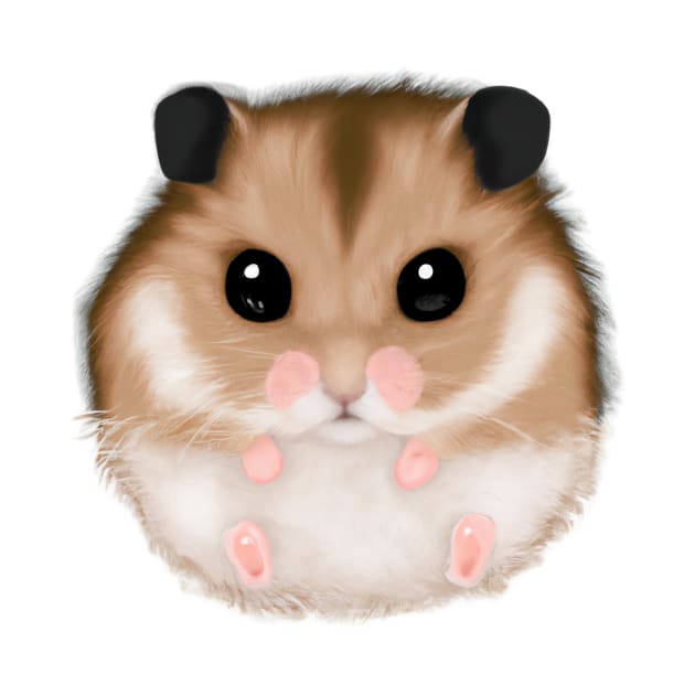 Cute Hamster Drawing by Play Zoo